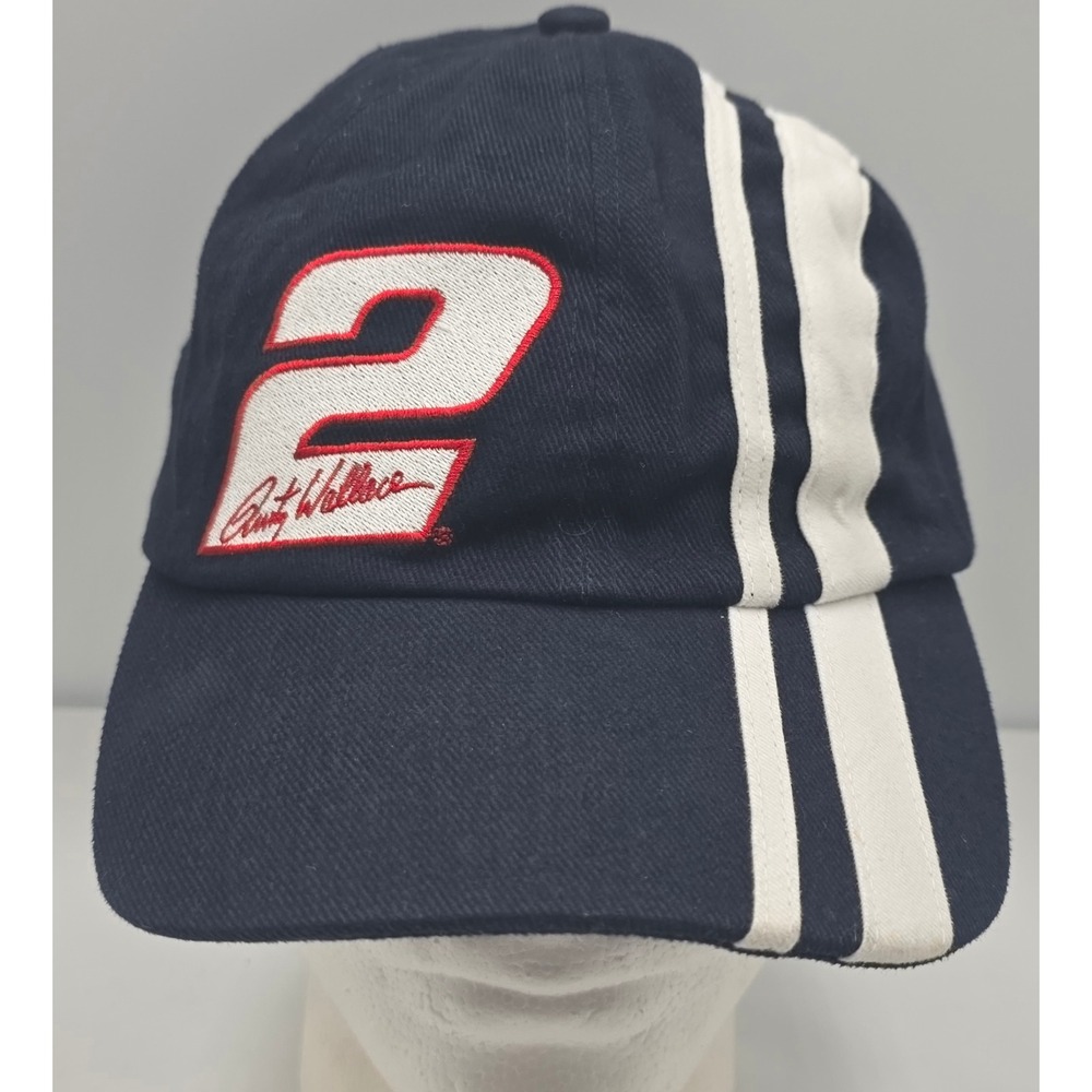 Vintage Chase Racewear Rusty Wallace 2 NASCAR Fitted Stretch Hat 71/4 Racing Cap